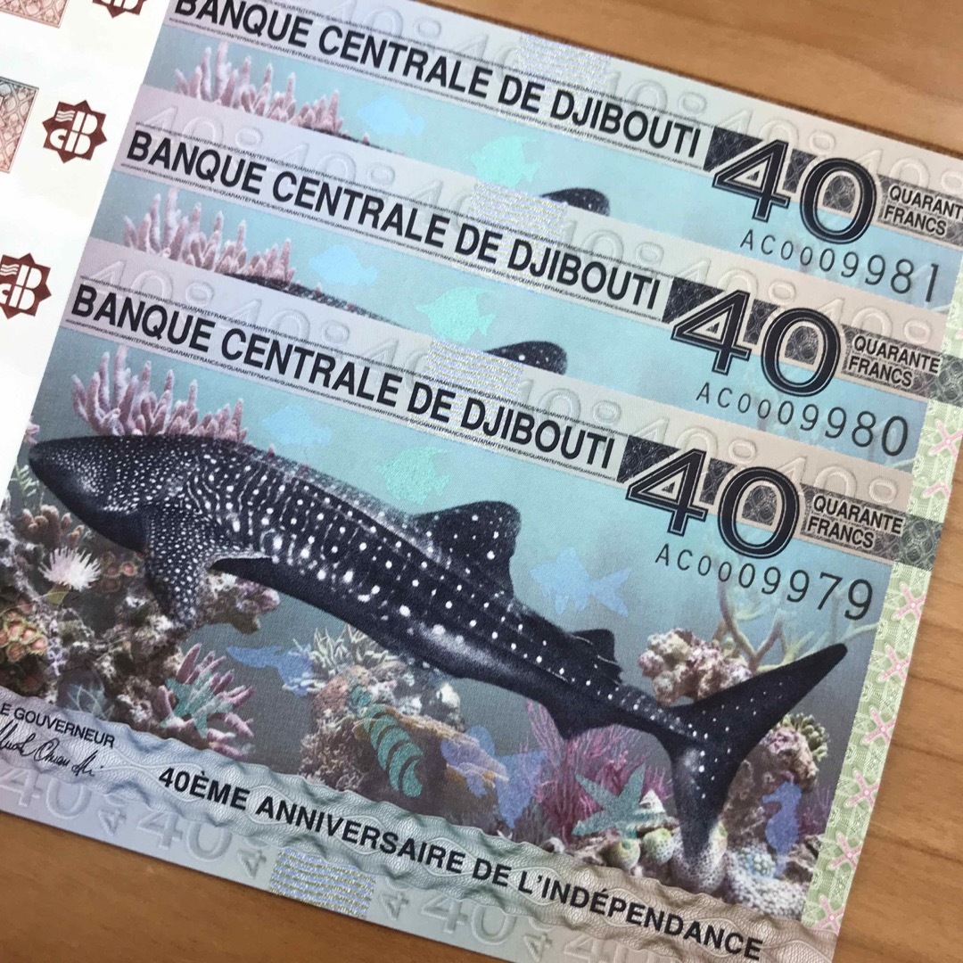 完全未使用級 希少レア 3連番 ジンベイザメ ジンベイサメ 鮫シャーク