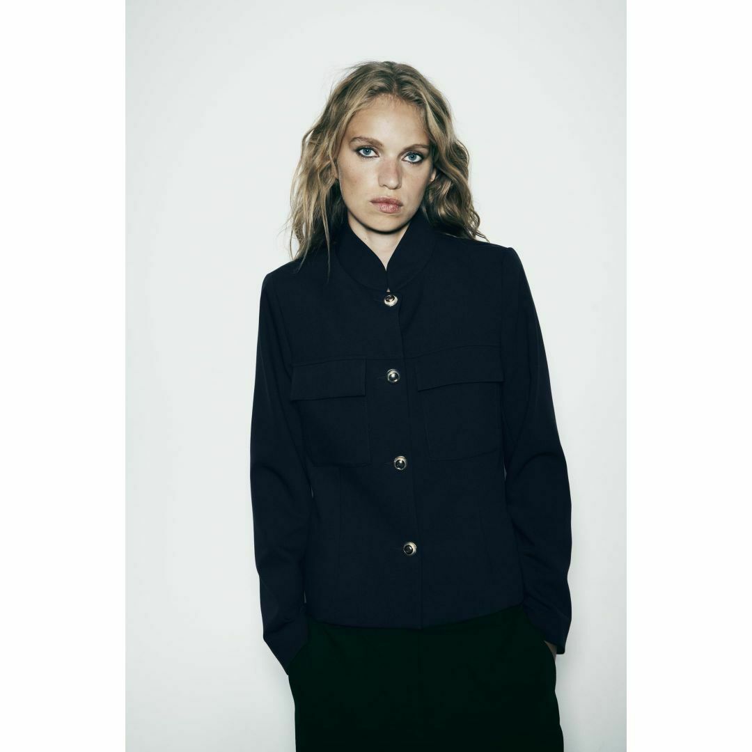 ZARA - 新品ZARAスタンドカラーナポレオンジャケットⅯ 軍服の通販 by