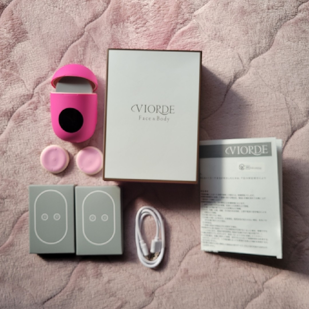 VIORDE Face & B ody美顔器 ピンク 充電ケーブル付き 【公式通販】