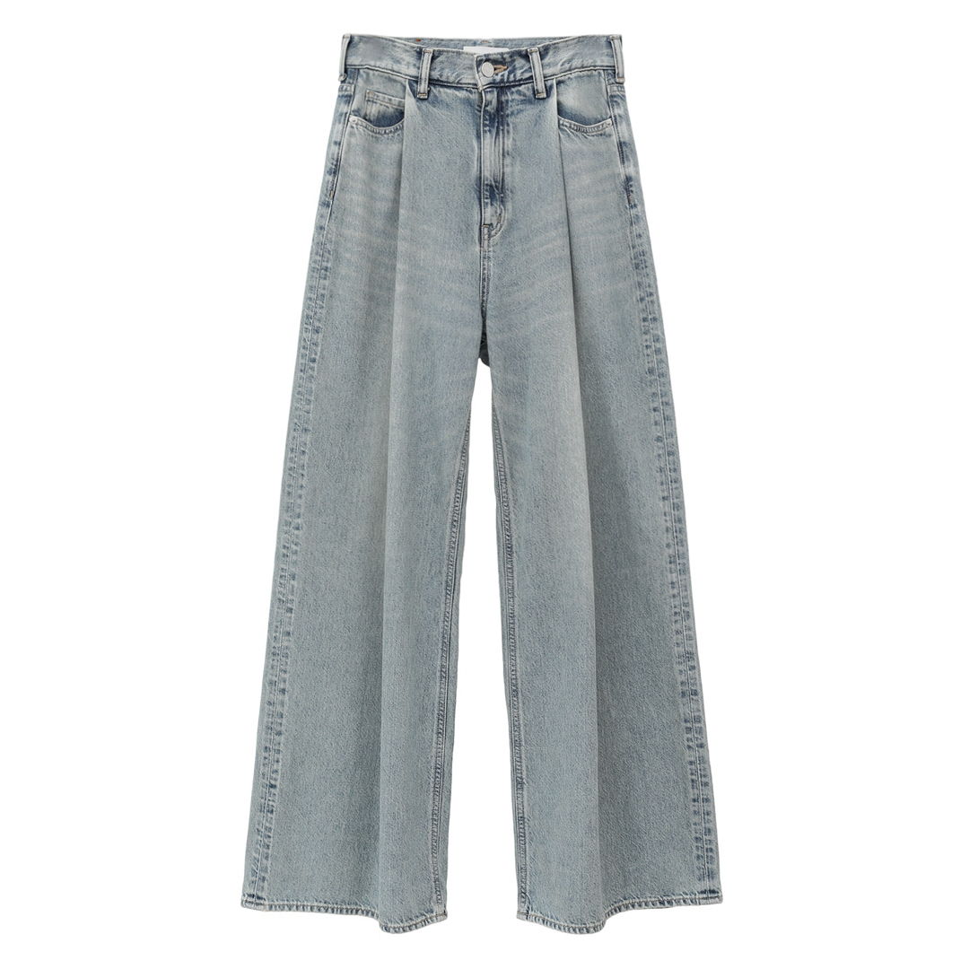 CLANE - CLANE 広瀬すず デニム TUCK WIDE DENIM PANTSの通販 by