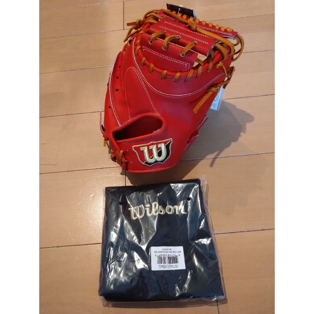 Wilson ウィルソン WBW101111 硬式捕手右投用 Eオレンジ 公式 Wilson