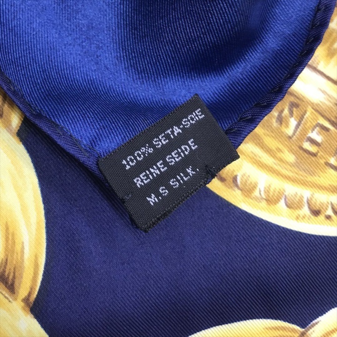 CHANEL - 美品 CHANEL シャネル チェーン ロゴ スカーフ 大判 シルク