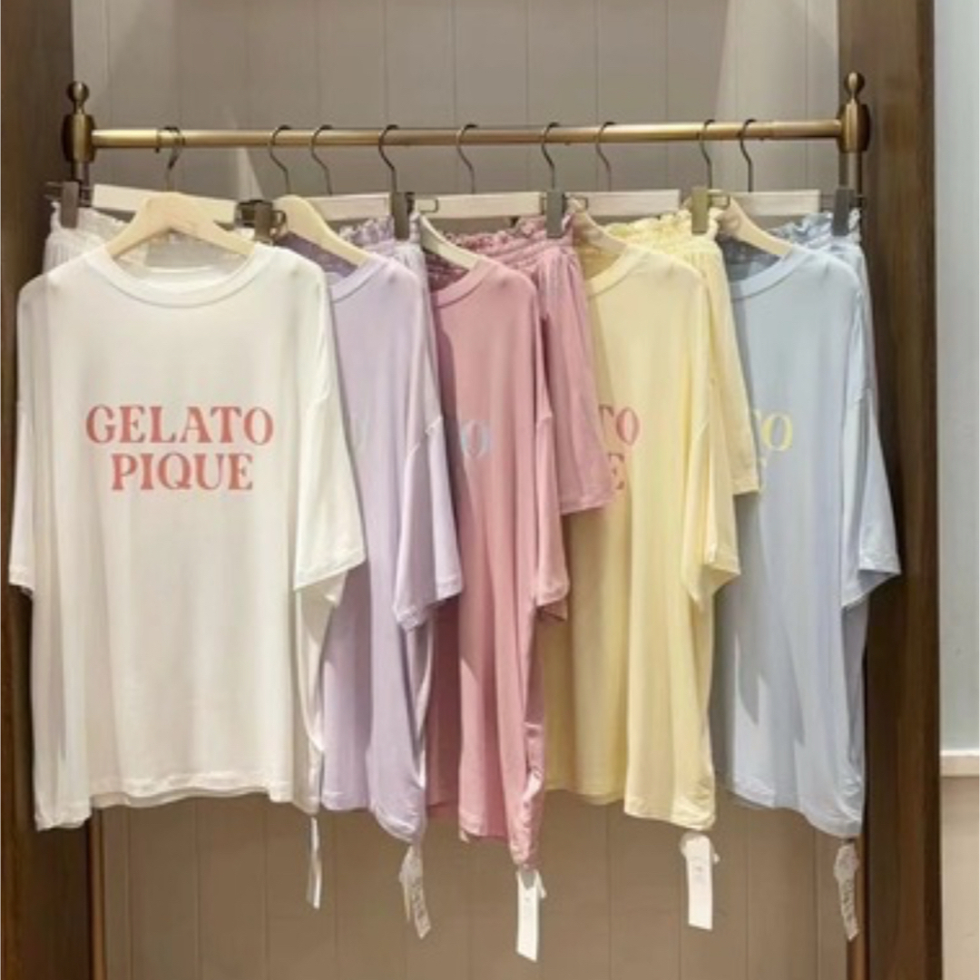 gelato pique - ジェラートピケ ジェラピケ 半袖 半ズボン ピンク ロゴ