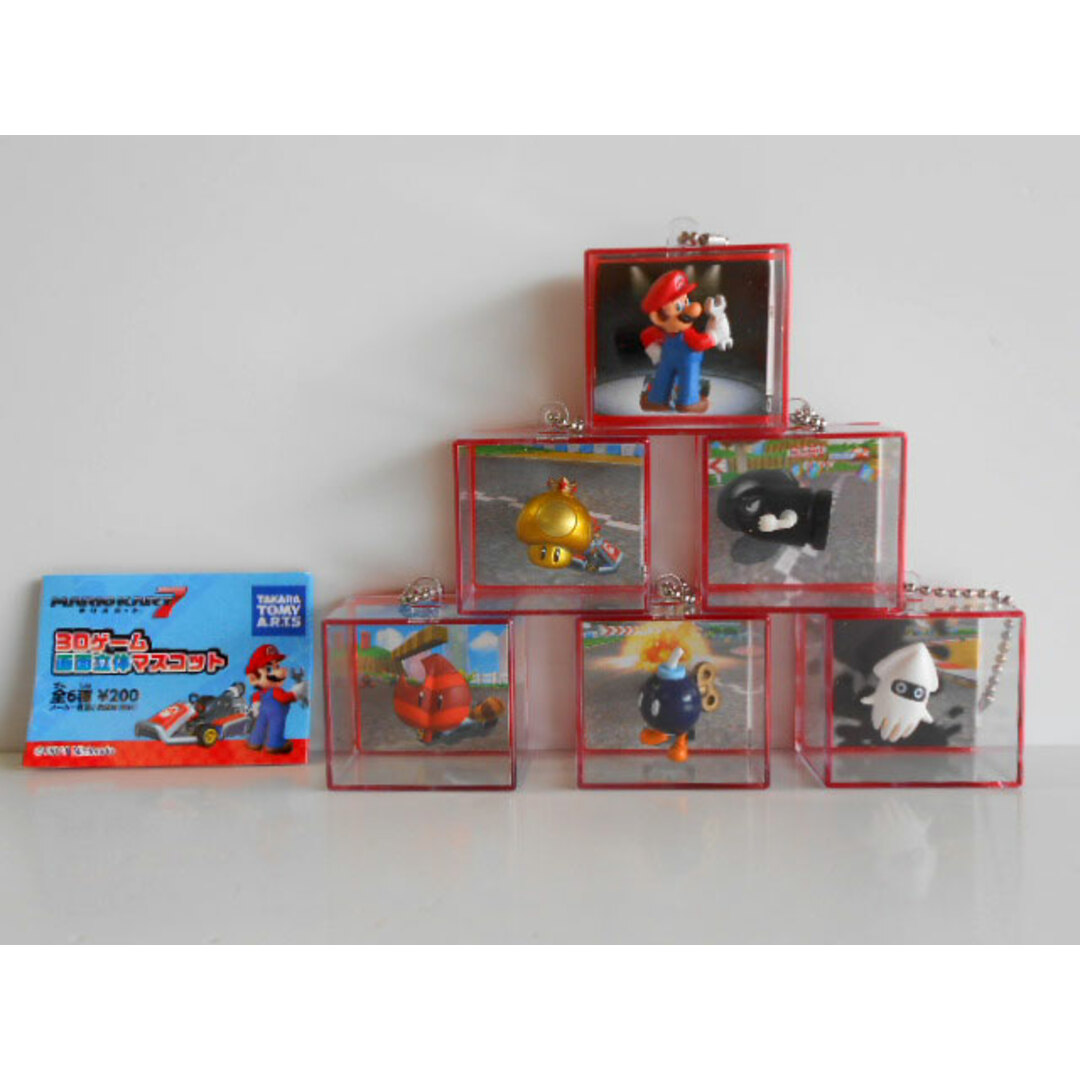 ♯Iwv11EZマリオカート7 3Dゲーム画面立体マスコット全6種の通販 by