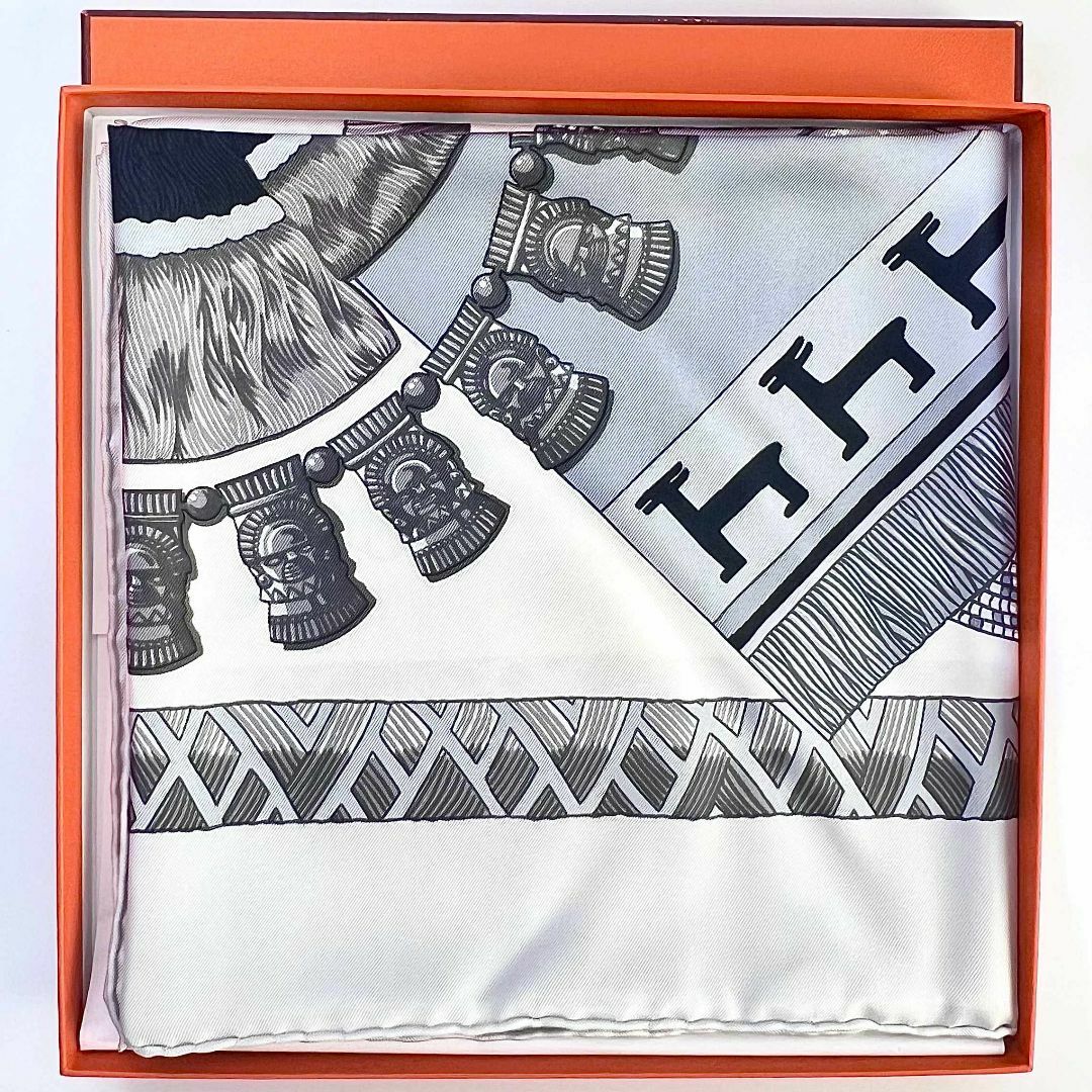 hermès 90カレ シルク スカーフ HUACA PIRU 神聖なるペルー