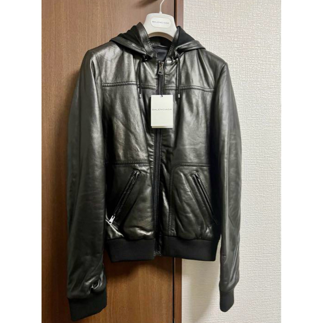 BALENCIAGA - 定価33万 BALENCIAGA レザーブルゾン size44 新品未使用