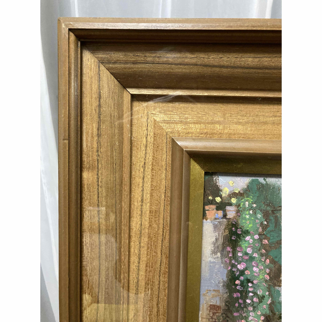 油絵 油彩 肉筆 【叙勲作家 三浦勝治】「セビリヤ」 F4号 美術年鑑掲載作家