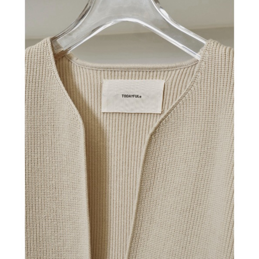 本日削除‼️最終値下トゥデイフルtodayful Slit Neck Knitの通販 by