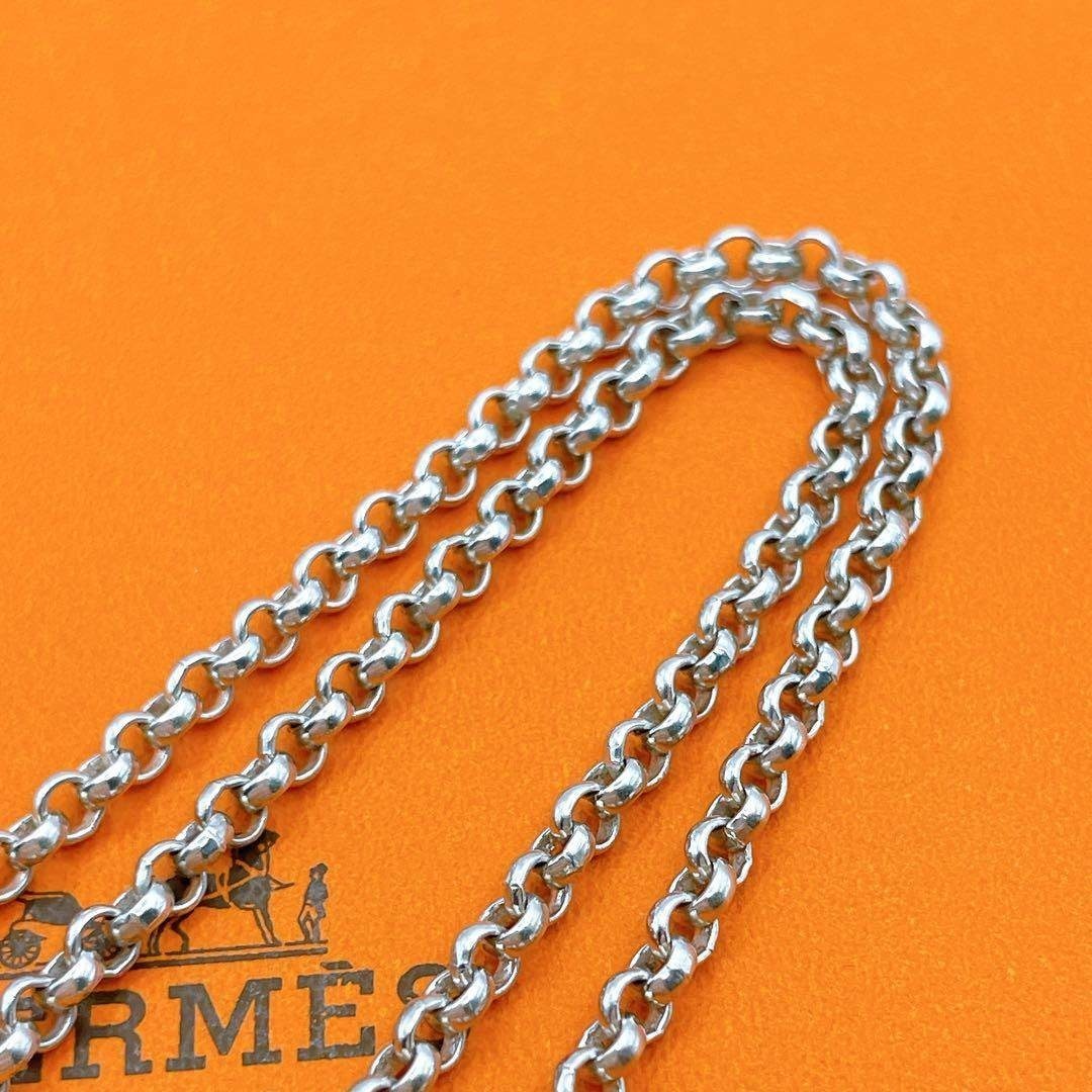 HERMES - HERMES ネックレス チェーン ヴィンテージ ロールチェーン