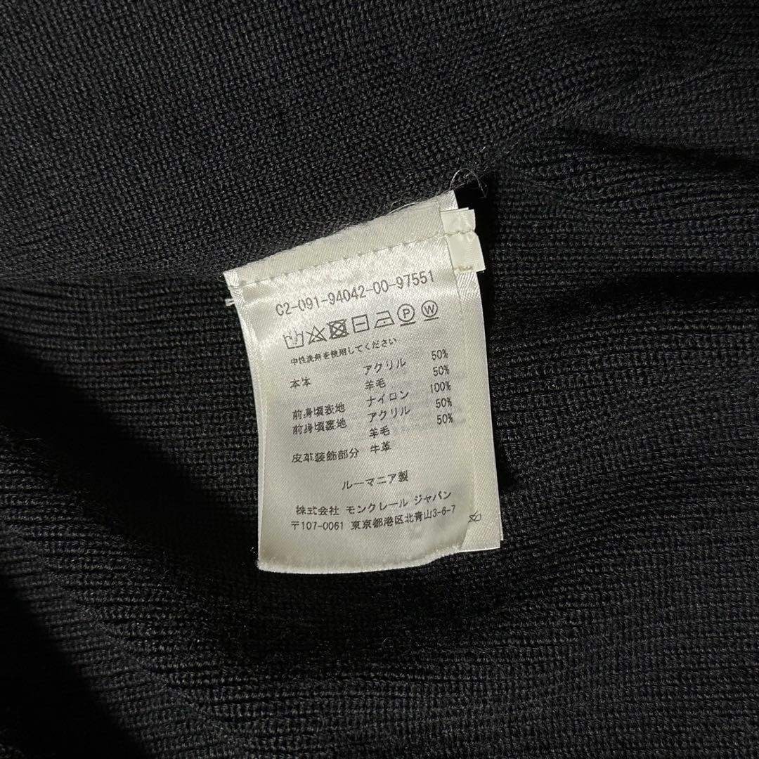 MONCLER - 2017年モデル MONCLER ハイブリッド ニット カーディガン 黒