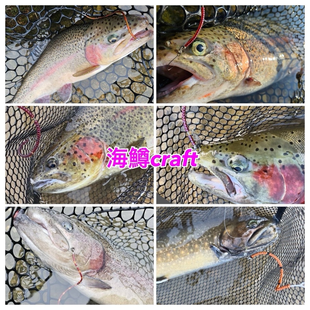 管釣り エリアトラウト【巻き直し不要】海鱒スパイラルルアー Hunterの