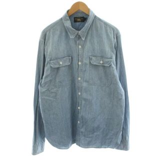 RRL - 【Mサイズ】RRL ダブルアールエル ヘリンボーン 刺繍 インディゴ