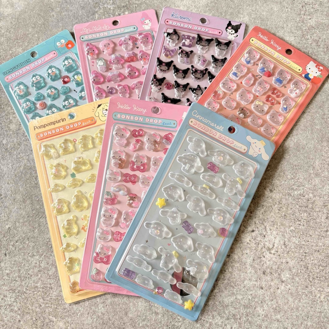 24時間以内発送✨ボンボンドロップシール 7シートセットの通販 by s