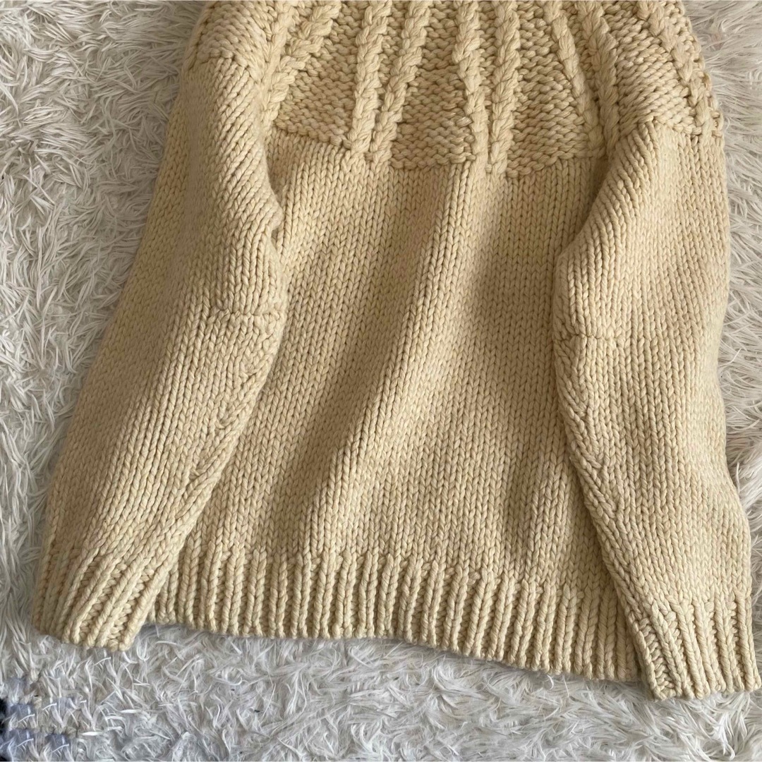 CLANE - CLANE チャンキーケーブルハンドニットトップス 1 23AW 定価