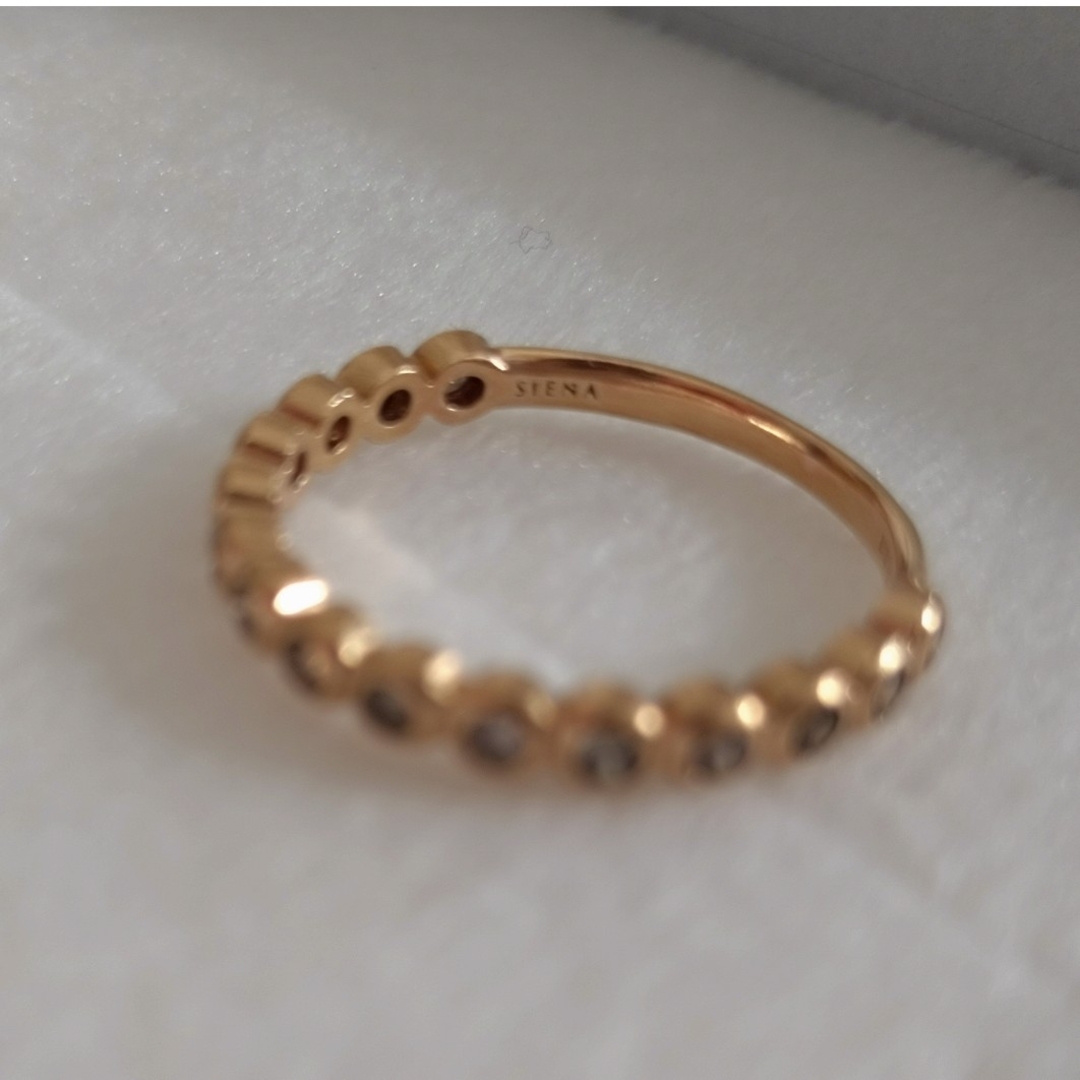 SIENA ROSE - 新品 シエナロゼ ecru エタニティリング 9号 ダイヤ k10