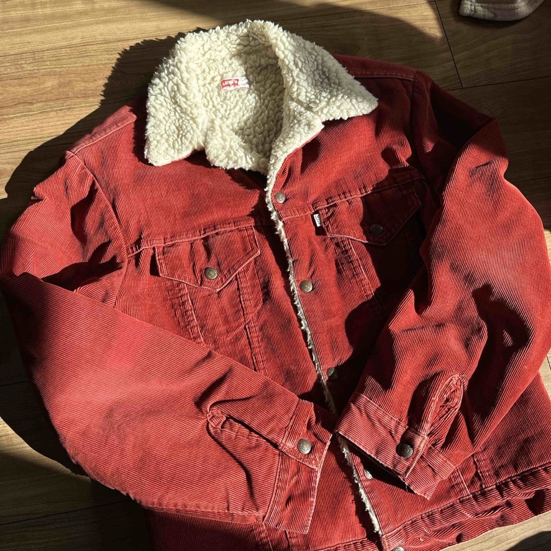 Levi's - 美品 Levi's 70s ボアジャケット コーデュロイ M USA レッド