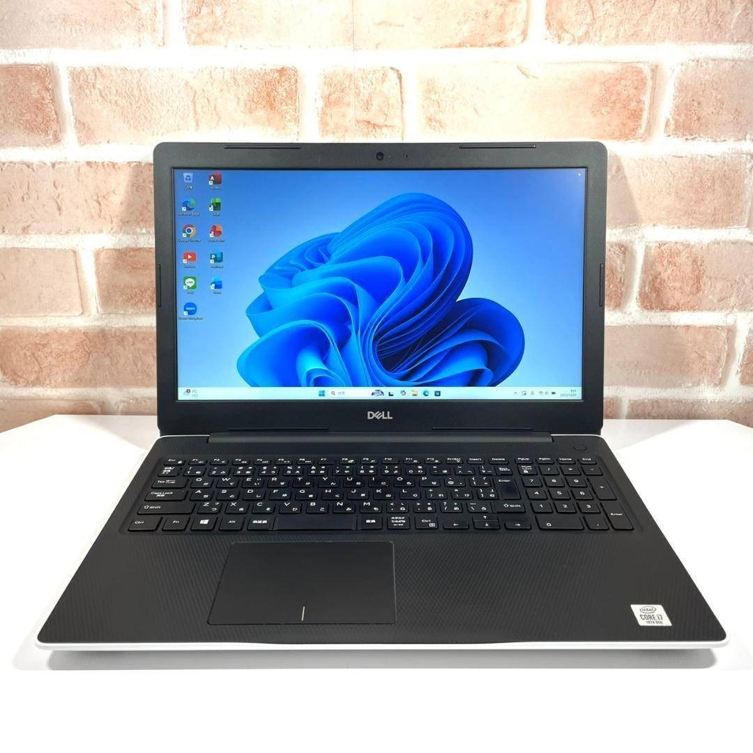 ☆希少PC☆ホワイト 第10世代Corei7 SSD512GB DELL QQ3
