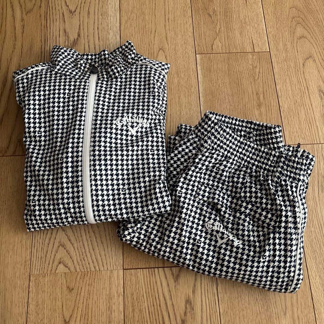 Callaway - Callaway レインコート 千鳥柄 上下セット ジャケット