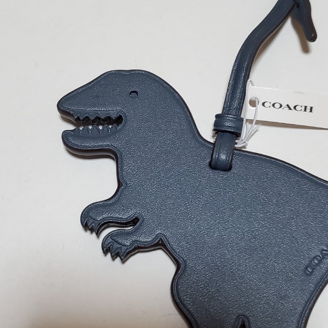 COACH - 新品 非売品 COACH 恐竜 レザー バッグチャーム キーホルダー