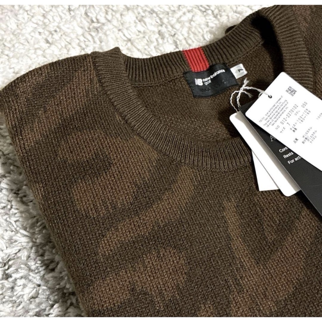 new balance golf - 新品 NEW BALANCE GOLF メンズ ゴルフニット 総柄