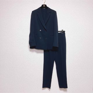 PLST - PLST ネイビー ダブルボタン テーラード ジャケット パンツ