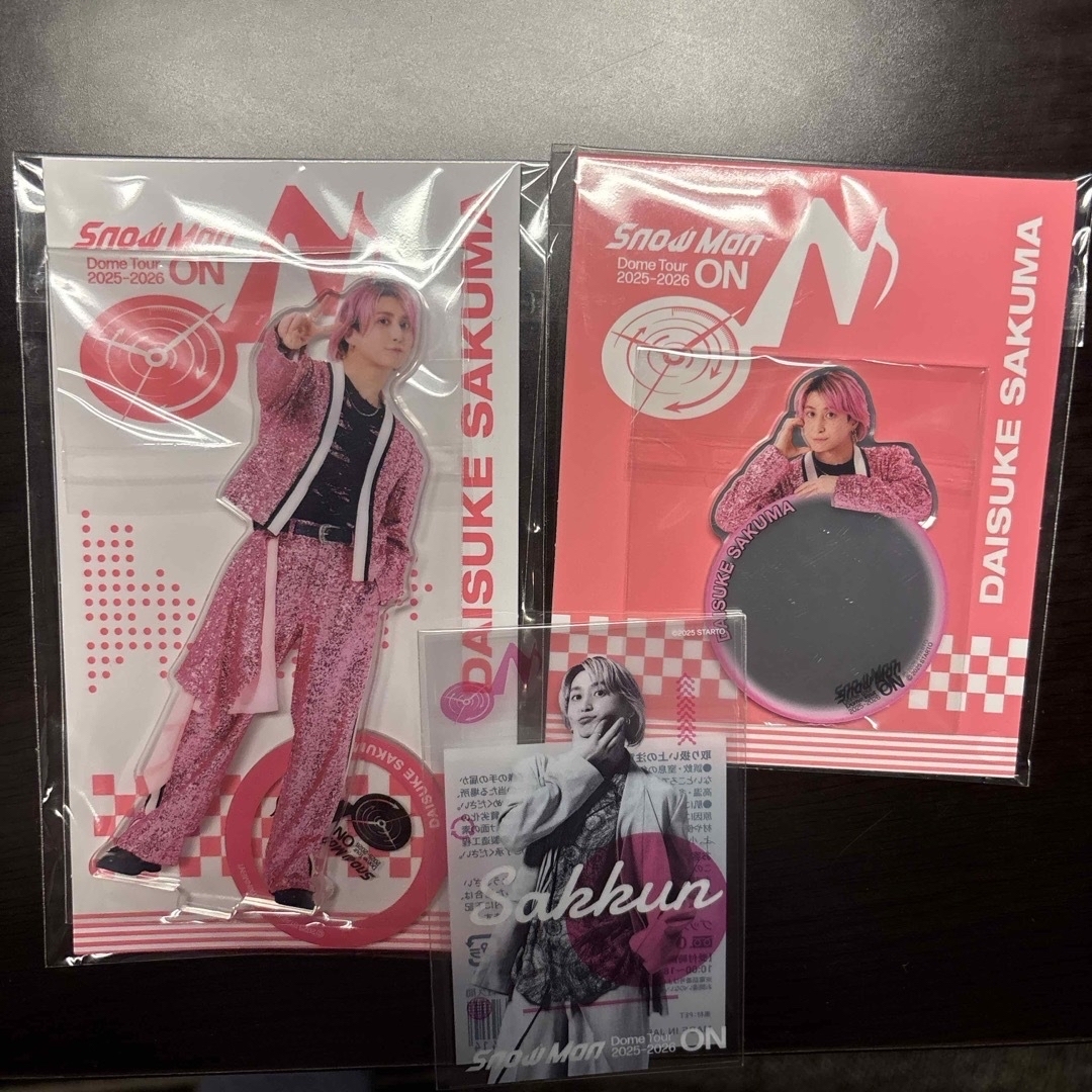 Snow Man ON 佐久間大介 アクスタ クリアステッカー ミラーステッカー