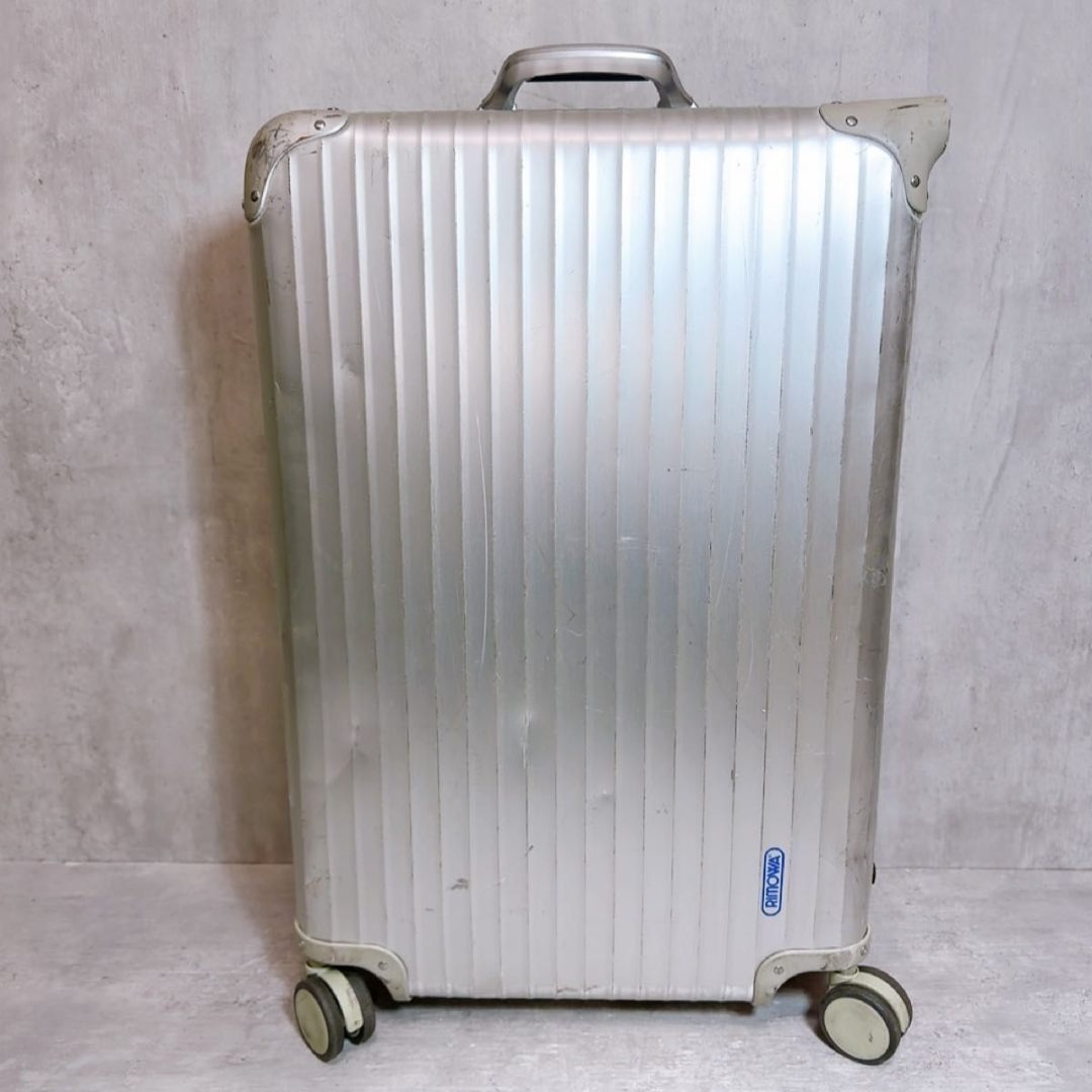 RIMOWA リモワ トパーズ スーツケース 70L 4輪 アルミ製シルバー 青