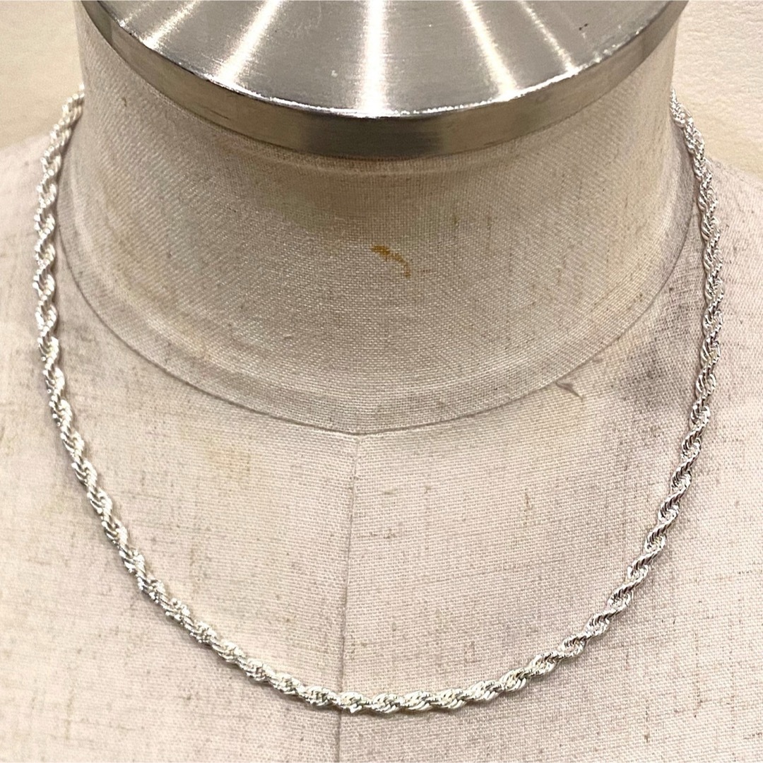 SILVER925 TWIST CHAIN WIDE NECKLACE/シルバー
