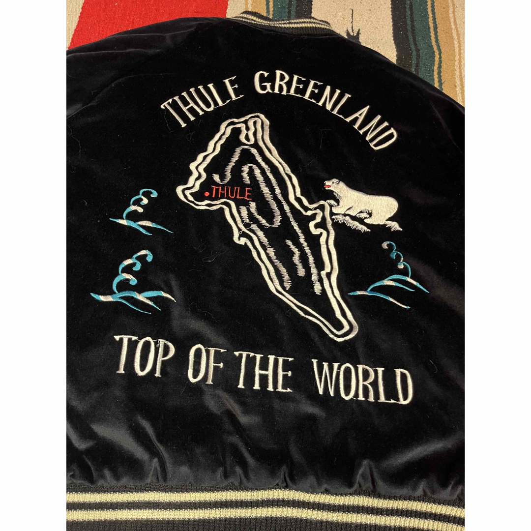 テーラー東洋souvenirjacket別珍 ベロア スカジャン スーベニア