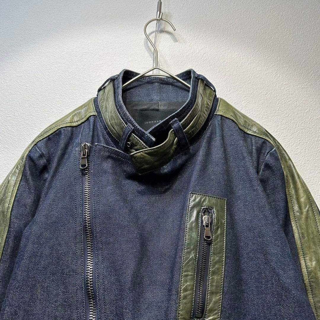junhashimoto - 希少 ジュンハシモト 上質 レザーコンビ デニム