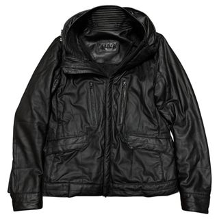 goa - goa ビックフードレザージャケットの通販 by あけみs shop｜ゴア