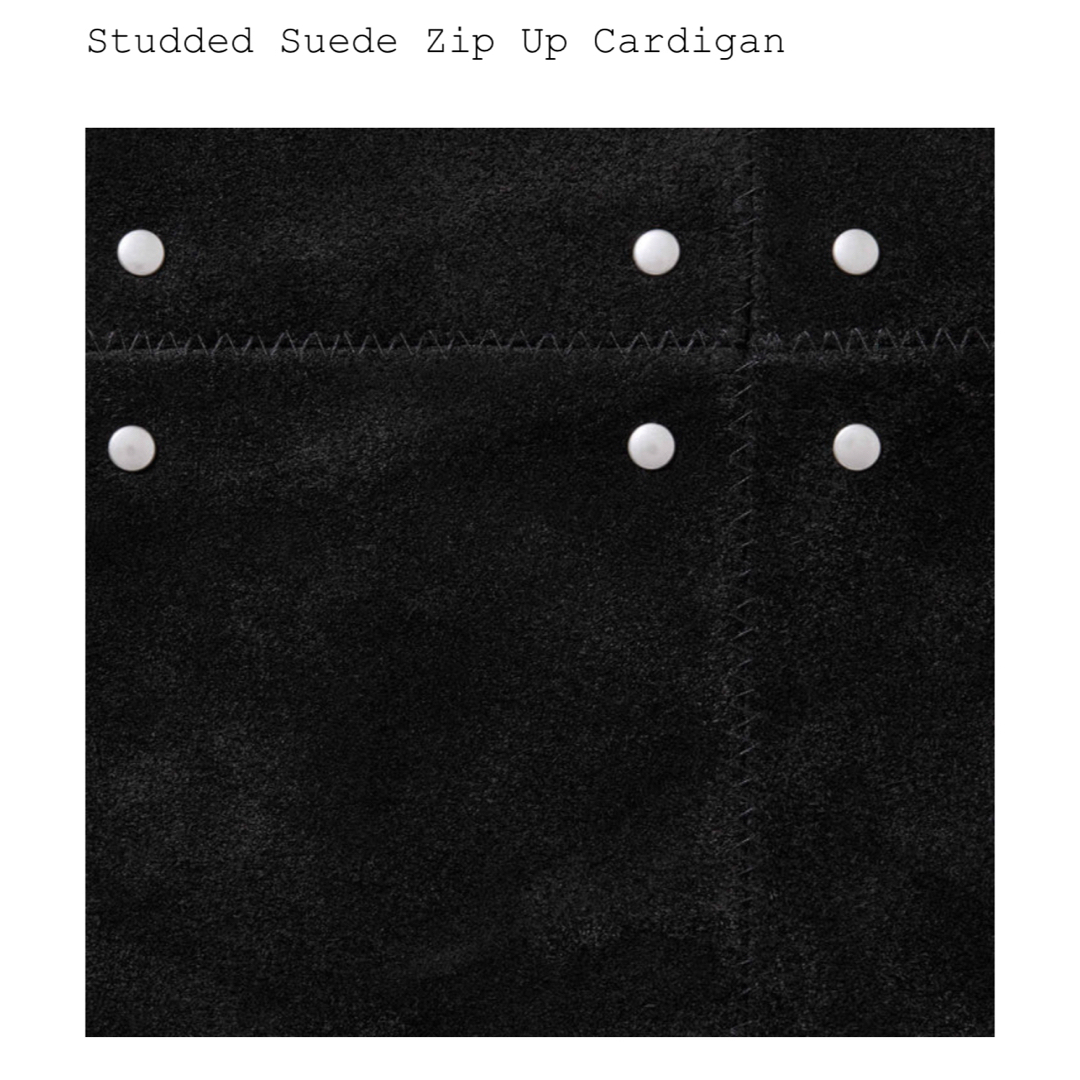 Supreme - Supreme Studded Suede Zip Up Cardiganの通販 by アド's