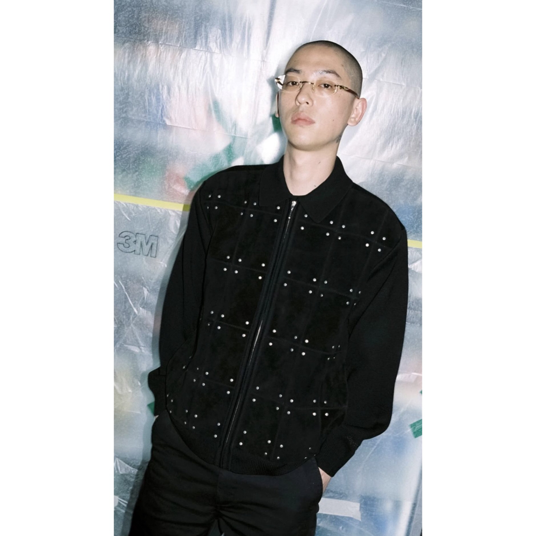 Supreme - Supreme Studded Suede Zip Up Cardiganの通販 by アド's