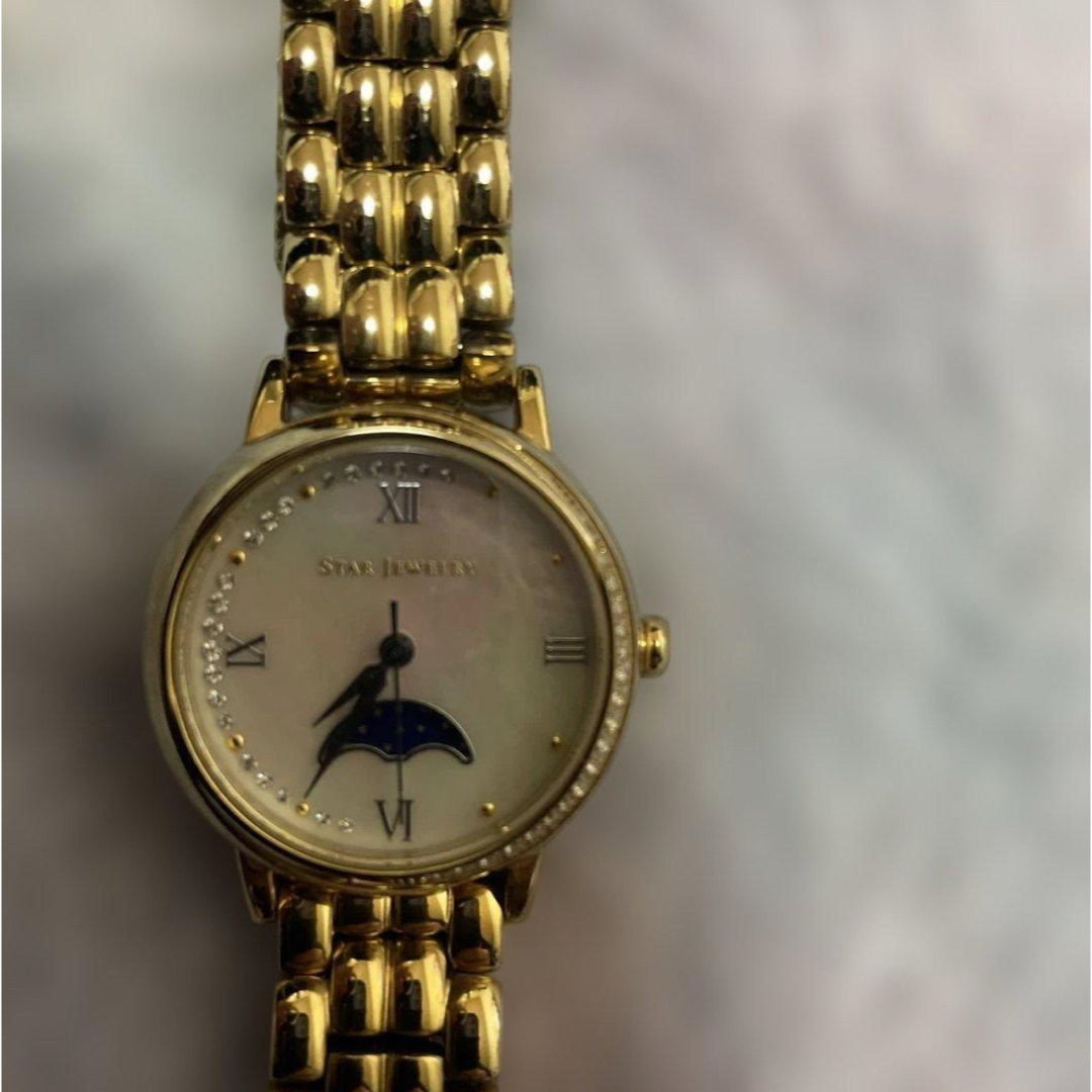 STAR JEWELRY スタージュエリー 腕時計 MOON SHOT ゴールド