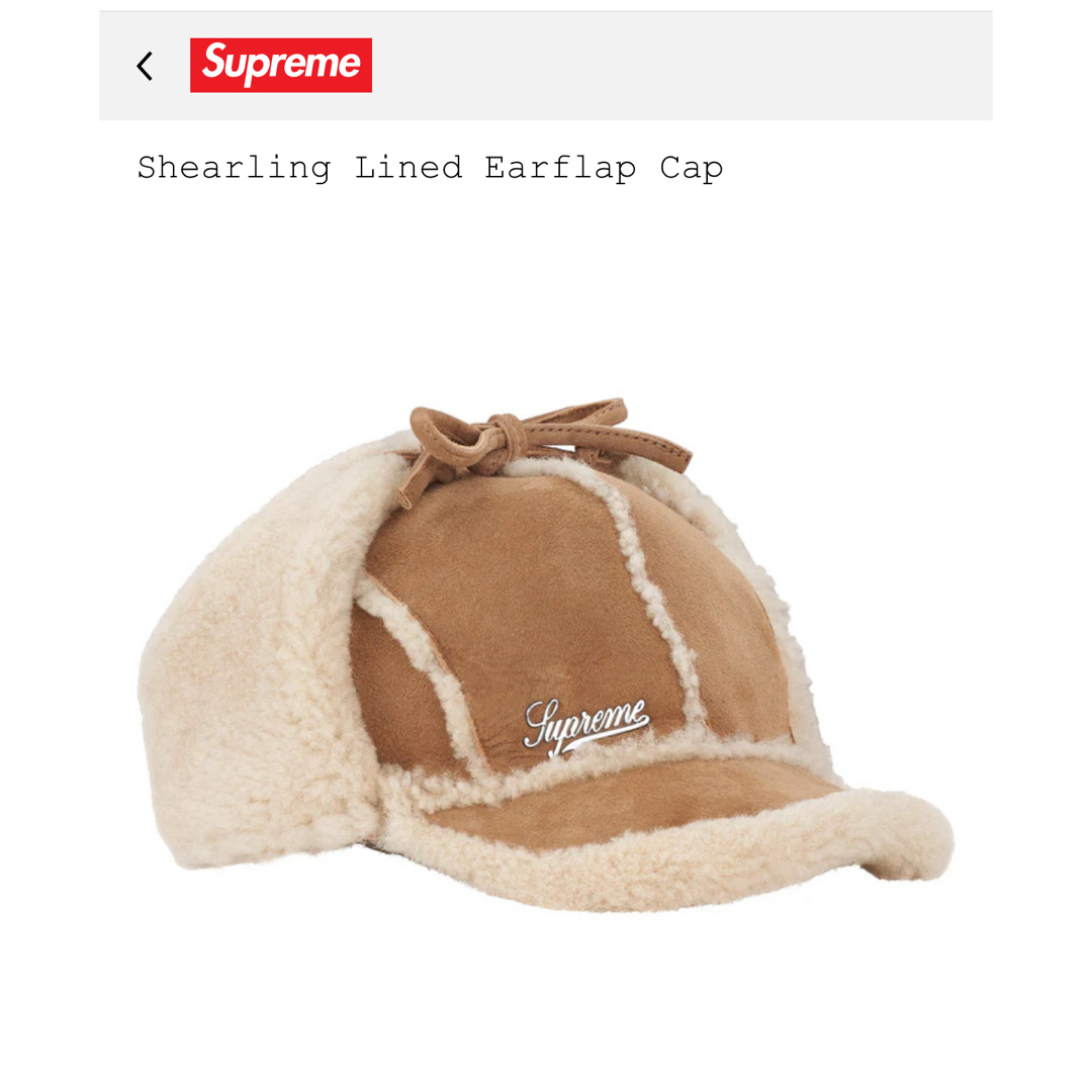Supreme - 【新品未使用】Shearling Lined Earflap Capの通販 by
