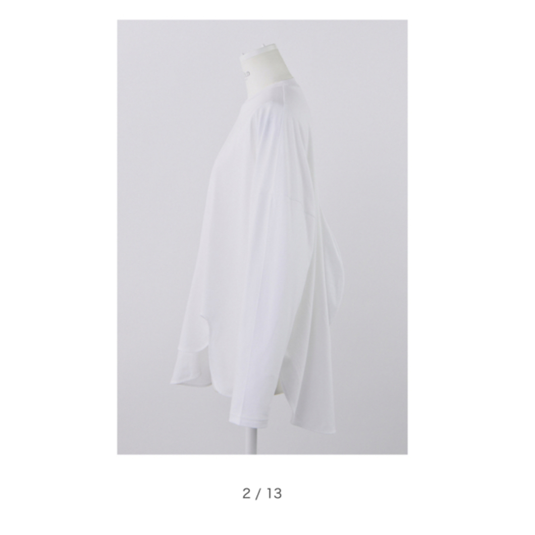 ENFOLD - ENFOLD 2025SS ASYMMETRY DRAPE T-SHIRTの通販 by mee