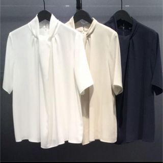 Theory luxe - 【theory luxe】ウォッシャブルブラウス(濃紺)の通販 by