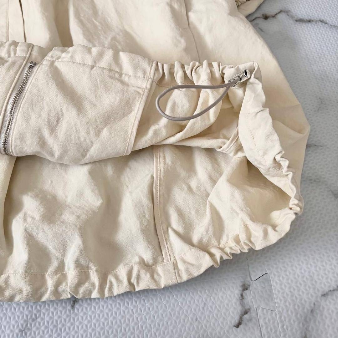 BEARDSLEY - BEARDSLEY リネンポリバルーン袖コート オフホワイト