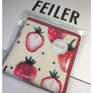 FEILER - フェイラーモフモフネコチャン ハート型ポーチペールピンクの