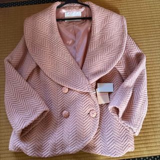 LIZ LISA - リズリサ⭐美品!!花柄ダウンコート ピンク ウエストリボン