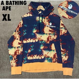 A BATHING APE - a bathing ape シャークパーカー グリーンカモ 初代
