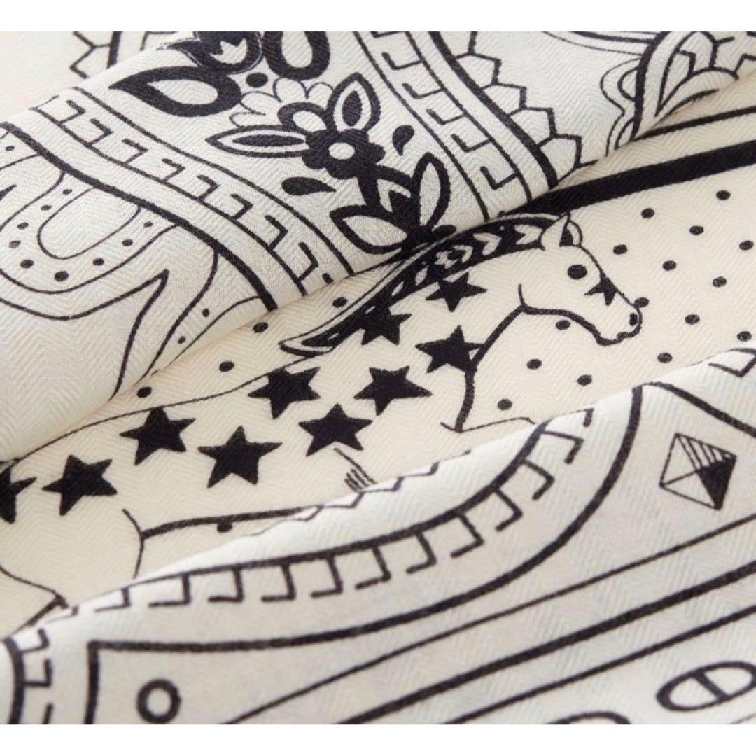 HERMES - エルメス シュヴァル・ドゥ・クール・バンダナ カシミヤ