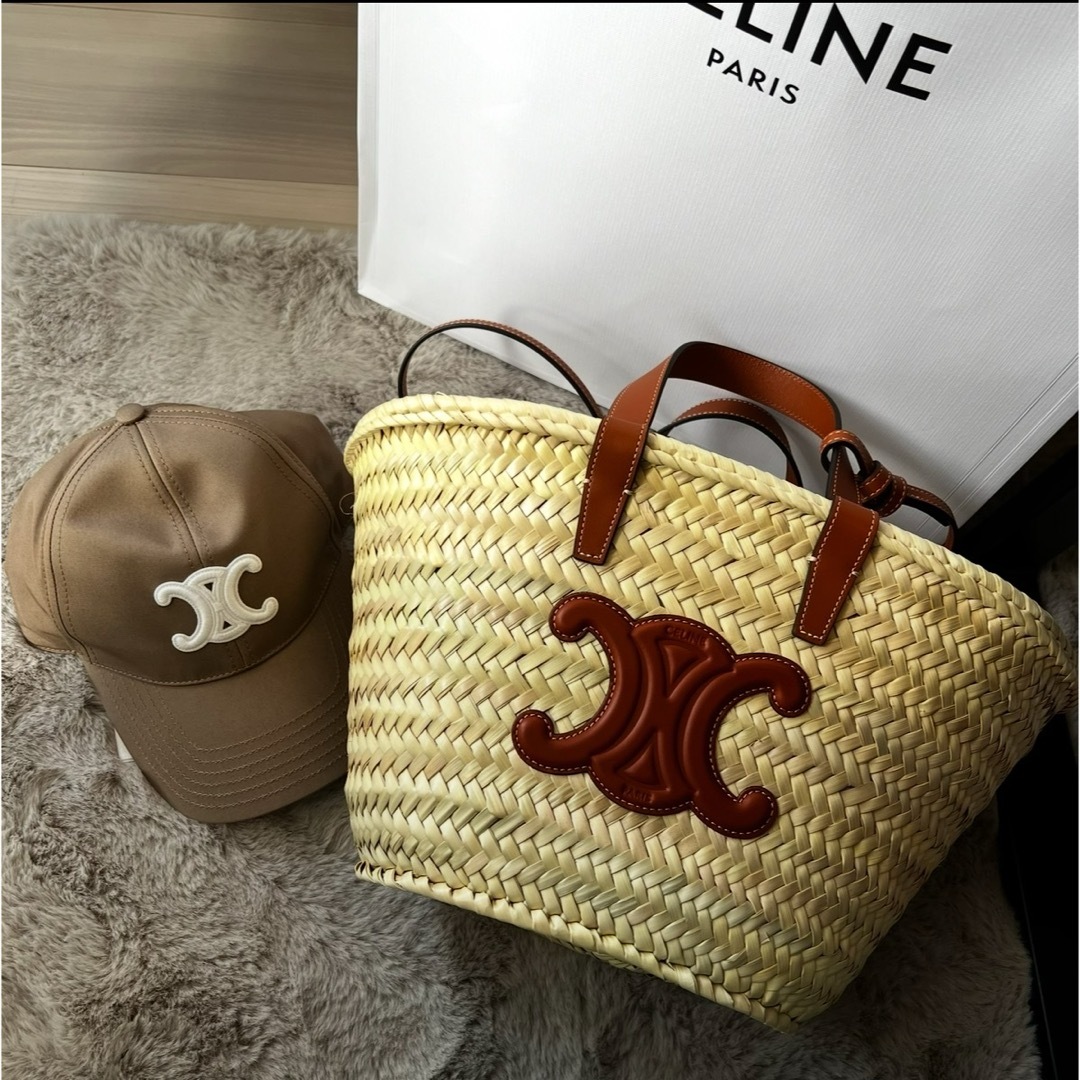 CELINE - 【美品】セリーヌ トリオンフ ベースボールキャップ