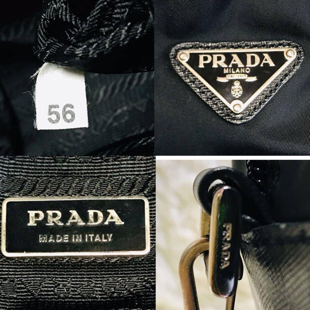 PRADA - 【極美品】プラダ ボストンバッグ 2way ナイロン 黒 三角ロゴ