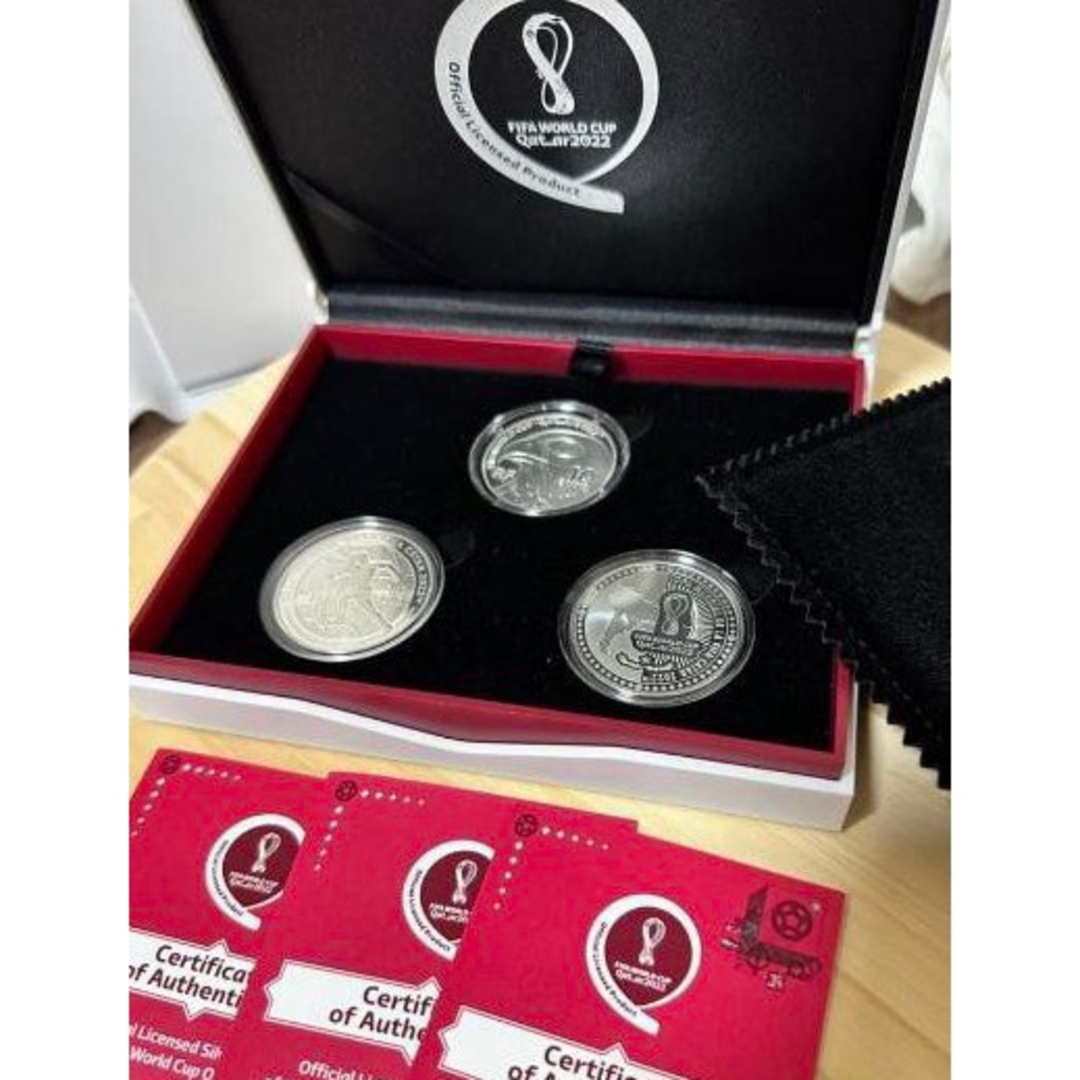 ワールドカップ記念銀貨 3枚の通販 by ほほ's shop｜ラクマ