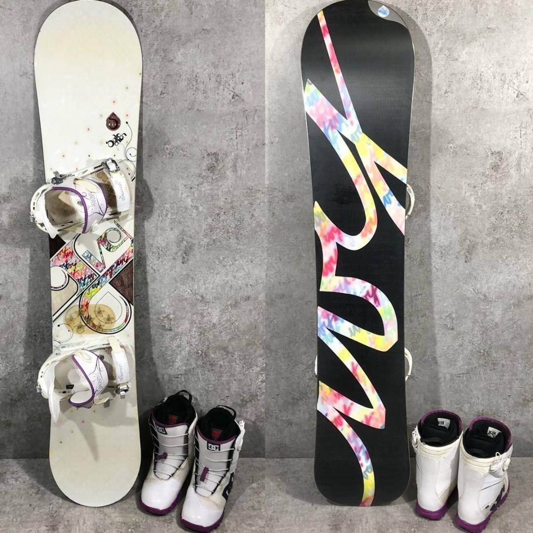 SALOMON - 即乗り SALOMON IVY 143 DC ブーツ スノーボード セットの