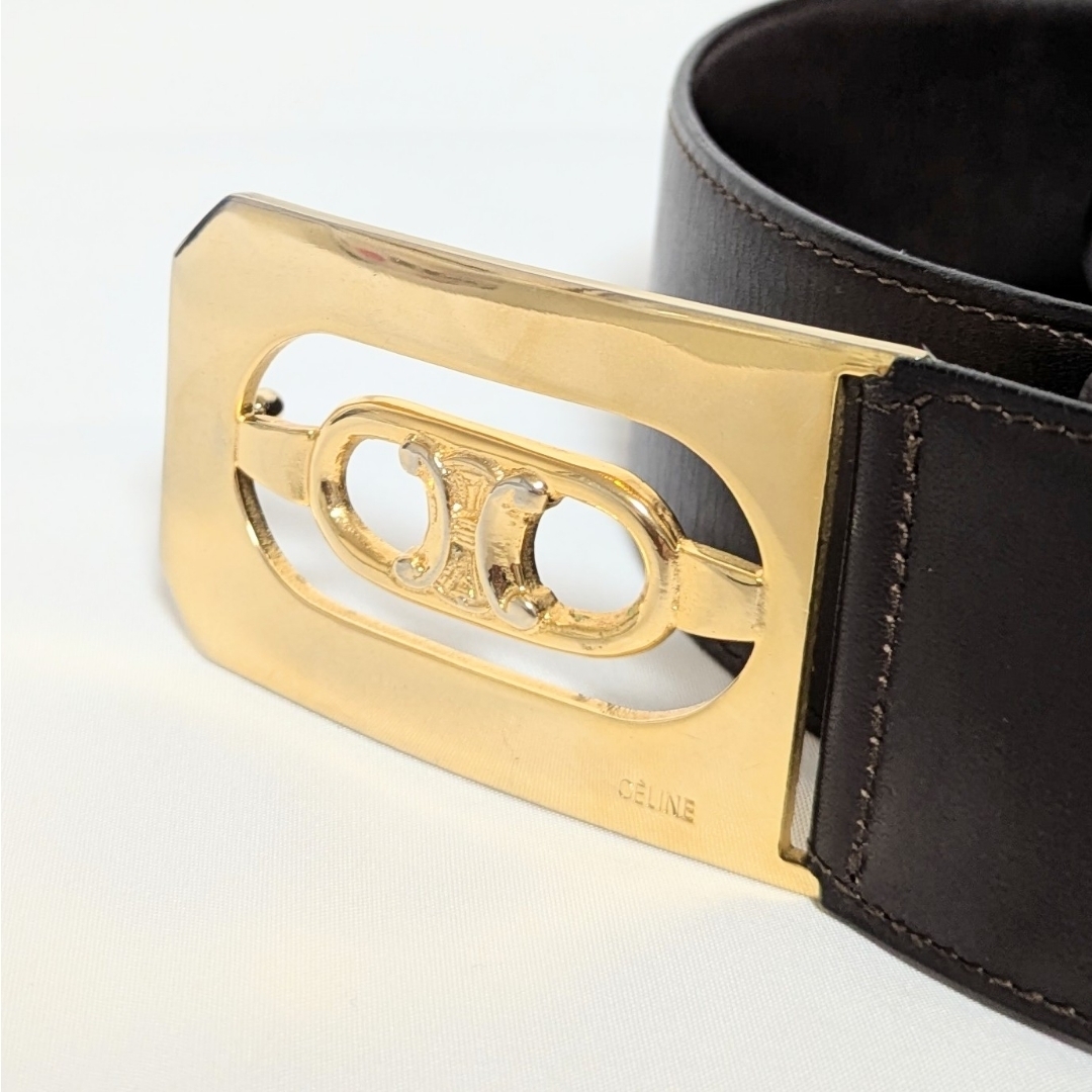 CELINE - 良品◎CELINE ベルト トリオンフ ゴールドバックル レザー