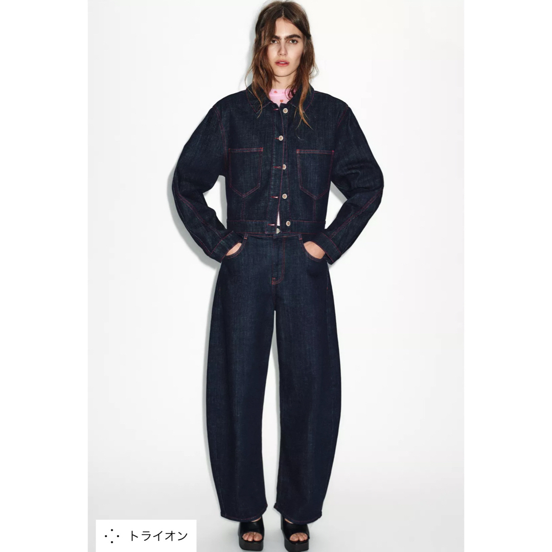 ZARA - タグ付新品☆ZARAのZ1975ハイウエストバレルフィットデニム