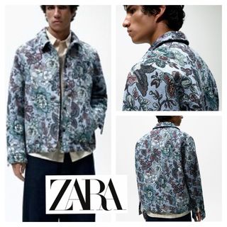 ZARA - ZARA コントラストカラー付きデニムジャケット の通販 by