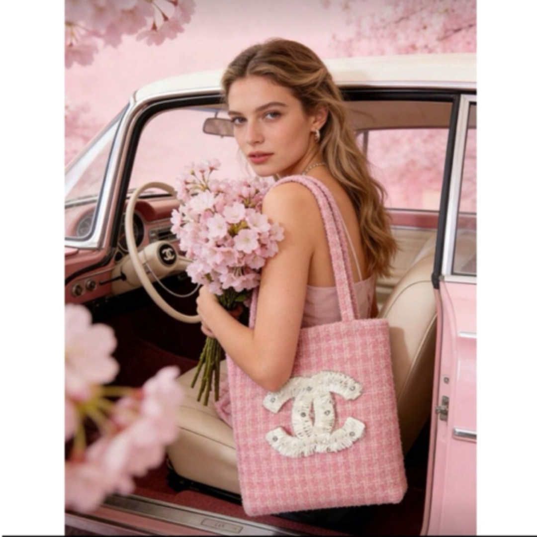 CHANEL - CHANELピンクトートバッグ ビッグココマーク シャネルの通販